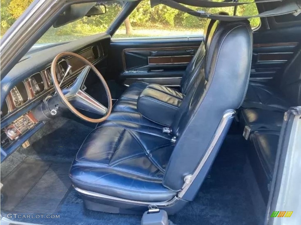 Dark Blue Interior 1971 Lincoln Continental Mark III Coupe Photo #144883351