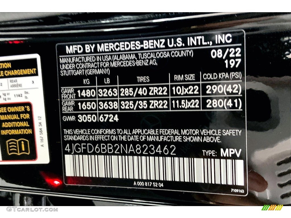 2022 GLE Color Code 197 for Obsidian Black Metallic Photo #144884227
