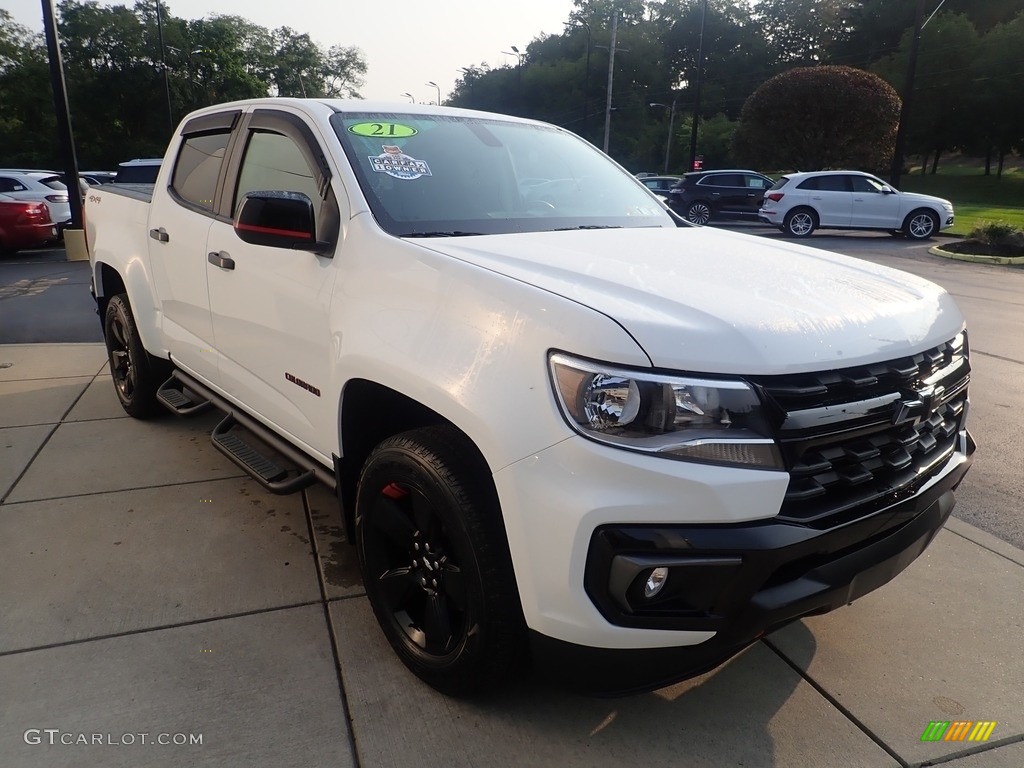 Summit White 2021 Chevrolet Colorado LT Crew Cab 4x4 Exterior Photo #144884263