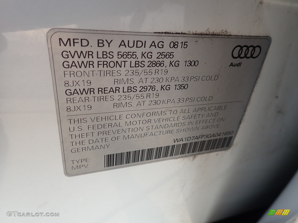 2016 Q5 3.0 TDI Premium Plus quattro - Ibis White / Chestnut Brown photo #23