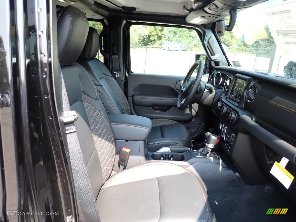 Black Interior 2023 Jeep Wrangler Unlimited High Altitude 4XE Hybrid Photo #144886009