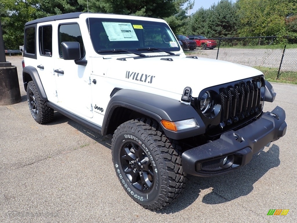 2023 Wrangler Unlimited Willys 4x4 - Bright White / Black photo #7