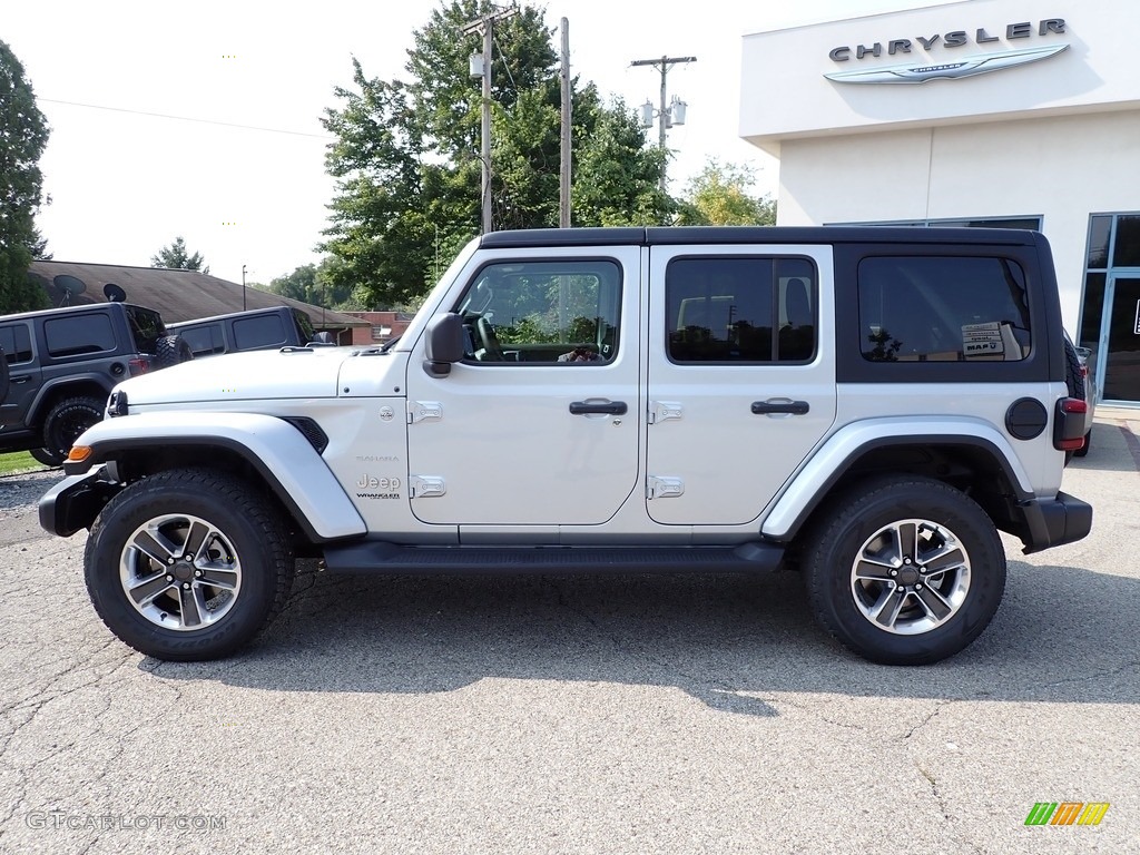 Silver Zynith 2022 Jeep Wrangler Unlimited Sahara 4x4 Exterior Photo #144887278