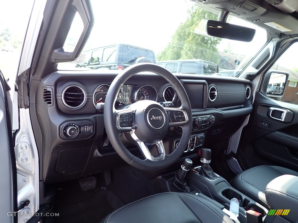 2022 Jeep Wrangler Unlimited Sahara 4x4 Black Dashboard Photo #144887542