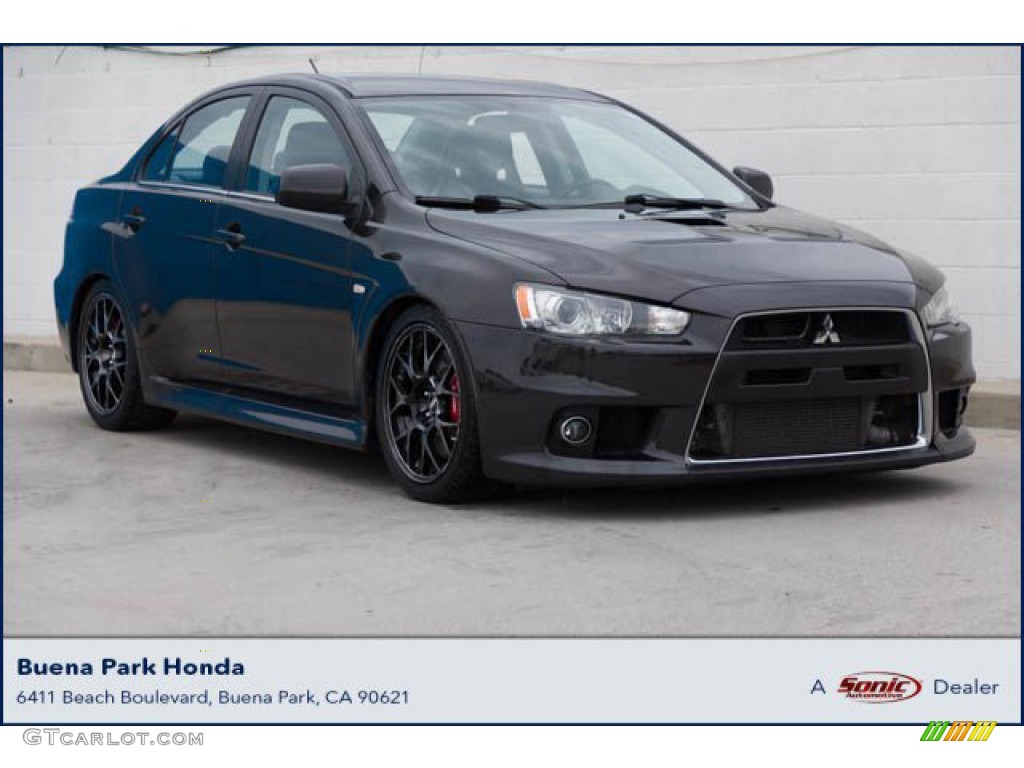 2014 Lancer Evolution MR - Phantom Black Pearl / Black photo #1