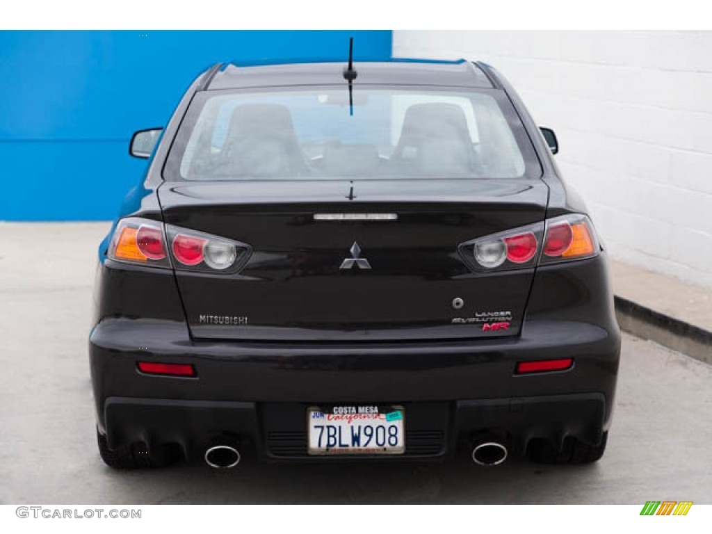 2014 Lancer Evolution MR - Phantom Black Pearl / Black photo #9