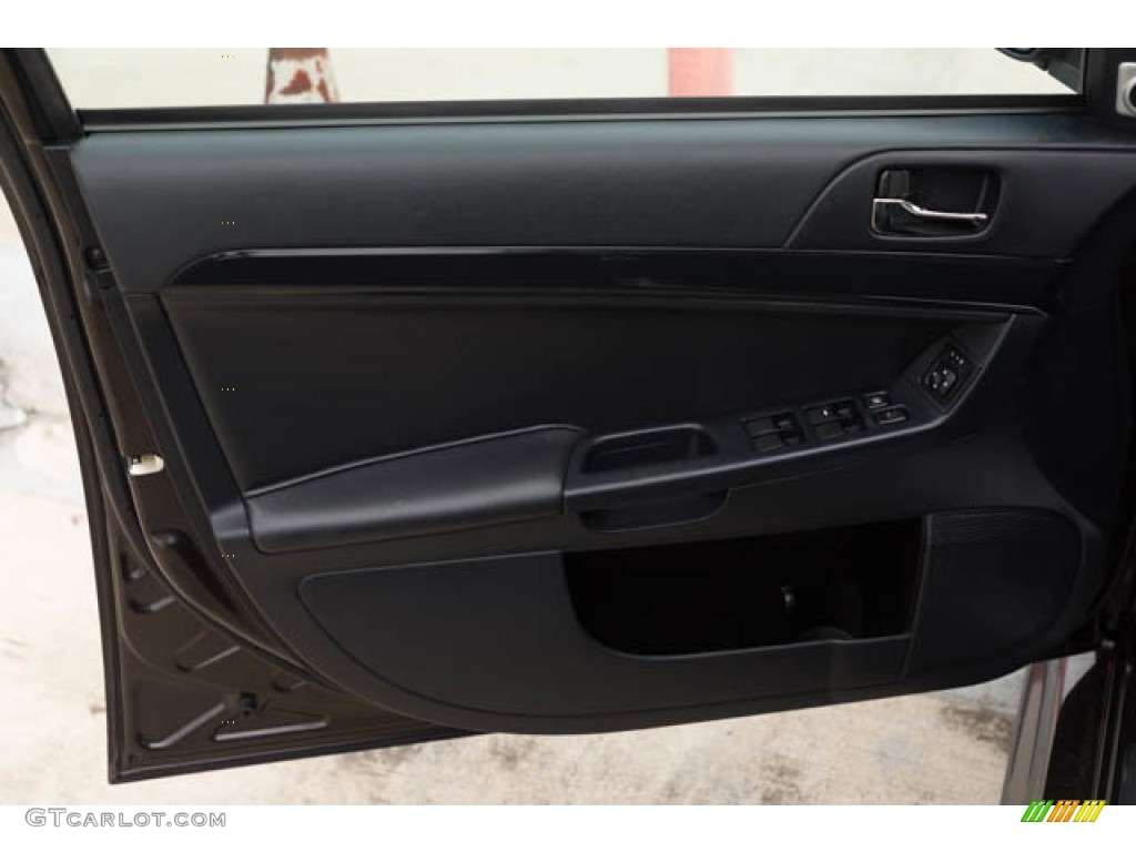 2014 Mitsubishi Lancer Evolution MR Black Door Panel Photo #144888073