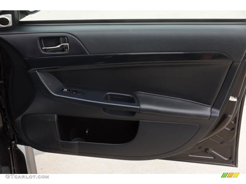 2014 Mitsubishi Lancer Evolution MR Black Door Panel Photo #144888115