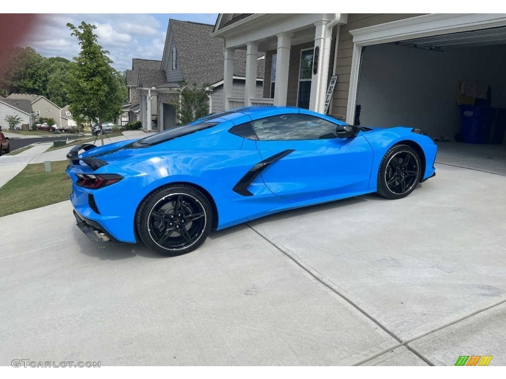 Elkhart Lake Blue Metallic 2022 Chevrolet Corvette Stingray Coupe Exterior Photo #144888436