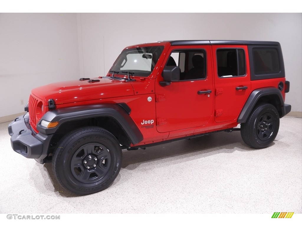 2021 Wrangler Unlimited Sport 4x4 - Firecracker Red / Black photo #3