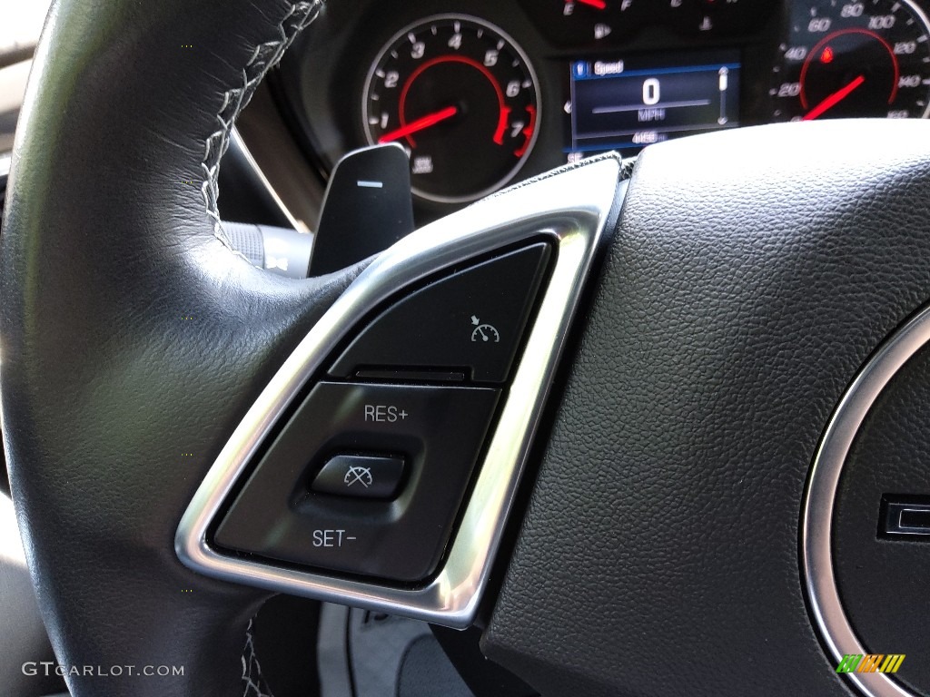 2021 Chevrolet Camaro LT1 Coupe Jet Black Steering Wheel Photo #144890326