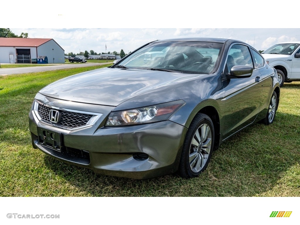 2008 Accord EX-L Coupe - Polished Metal Metallic / Black photo #8