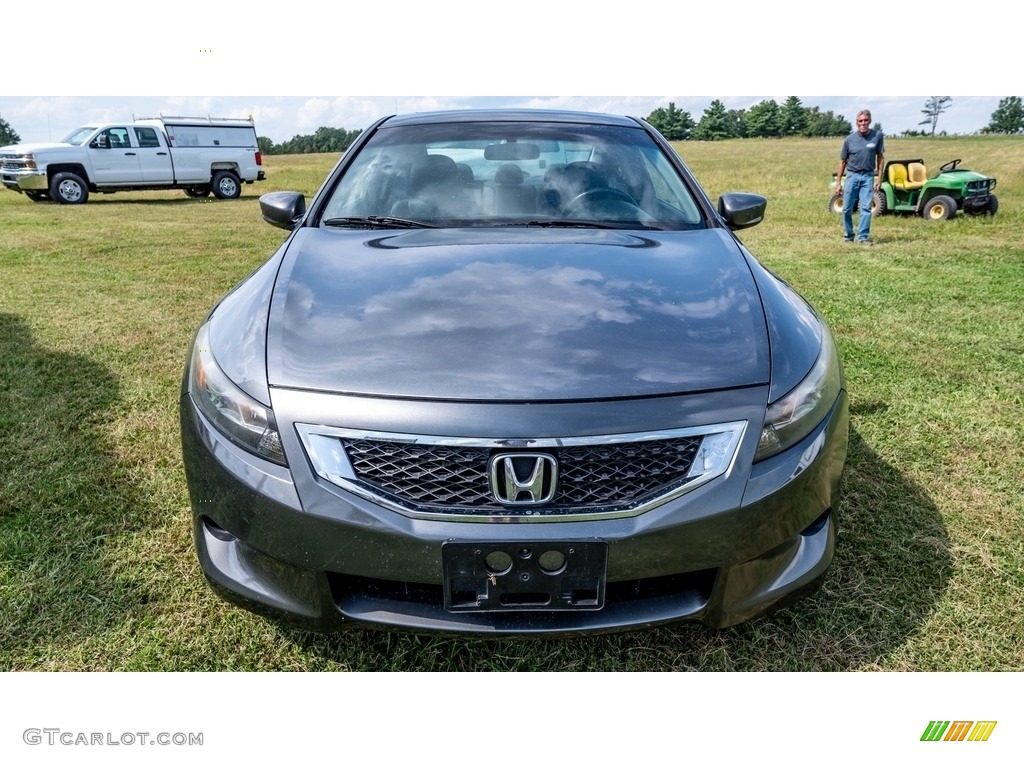 2008 Accord EX-L Coupe - Polished Metal Metallic / Black photo #9