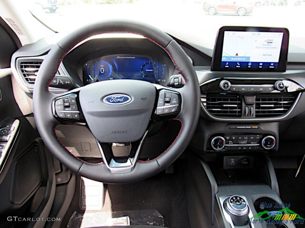 2022 Ford Escape SEL 4WD Ebony Dashboard Photo #144891571