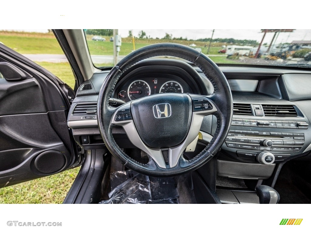 2008 Accord EX-L Coupe - Polished Metal Metallic / Black photo #28