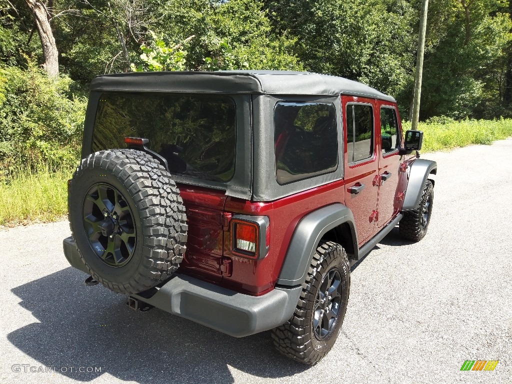 2021 Wrangler Unlimited Willys 4x4 - Snazzberry Pearl / Black photo #6