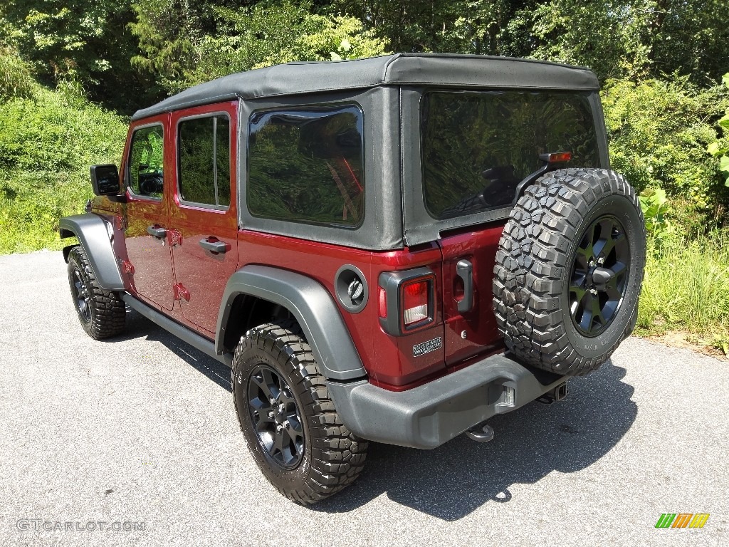 2021 Wrangler Unlimited Willys 4x4 - Snazzberry Pearl / Black photo #8