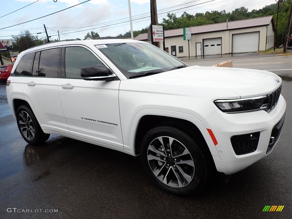 Bright White 2023 Jeep Grand Cherokee Overland 4x4 Exterior Photo #144893104