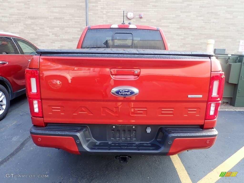 2019 Ranger Lariat SuperCrew 4x4 - Hot Pepper Red Metallic / Medium Stone photo #2