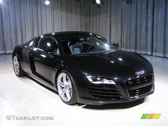 2008 R8 4.2 FSI quattro - Phantom Black Pearl Effect / Black photo #3