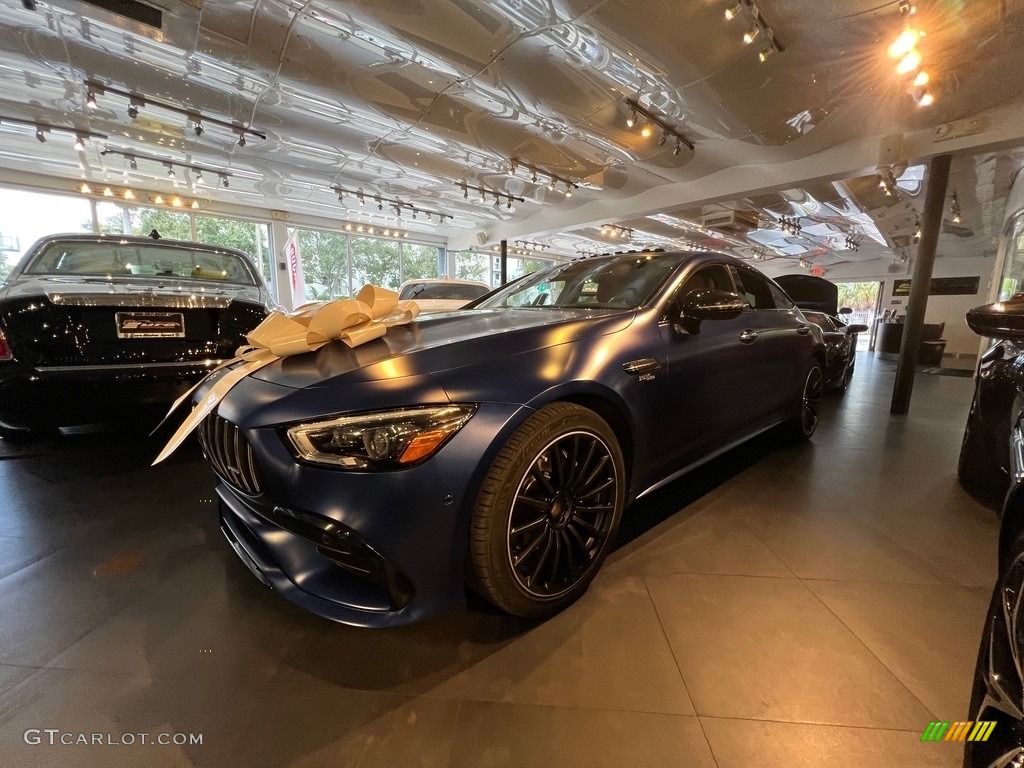 2020 AMG GT 53 - designo Brilliant Blue Magno (Matte) / Saddle Brown photo #1