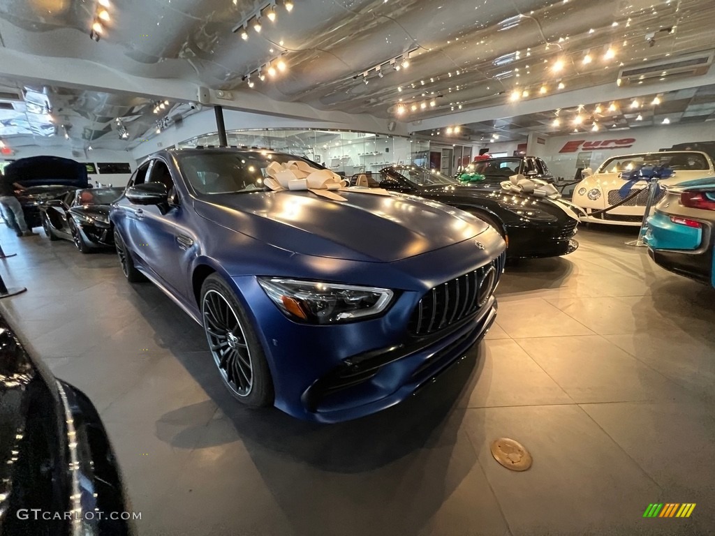 2020 AMG GT 53 - designo Brilliant Blue Magno (Matte) / Saddle Brown photo #4