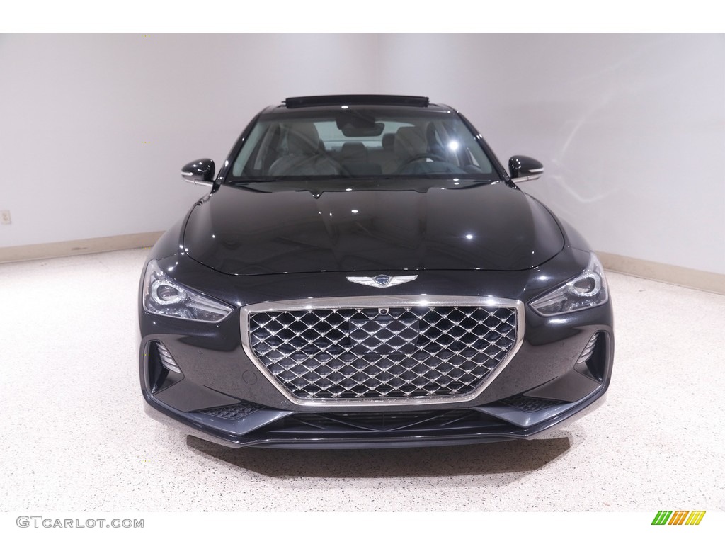 2019 Genesis G70 RWD - Victoria Black / Black/Gray photo #2