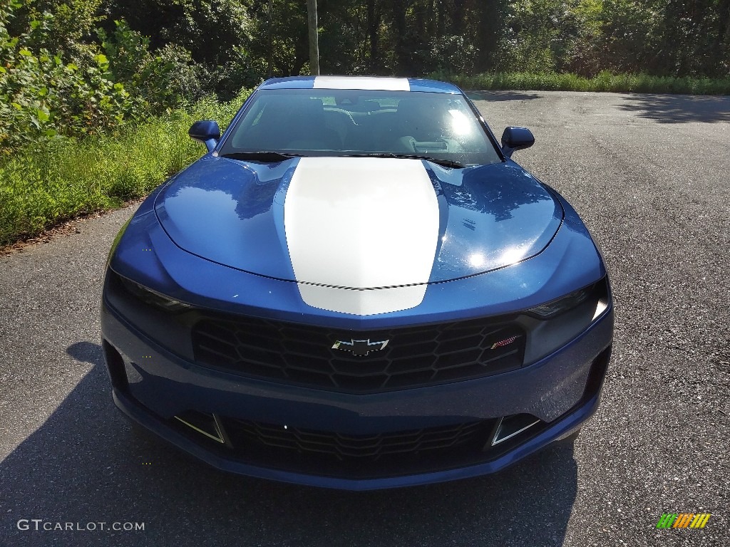 2019 Camaro LT Coupe - Riverside Blue Metallic / Ceramic White photo #3