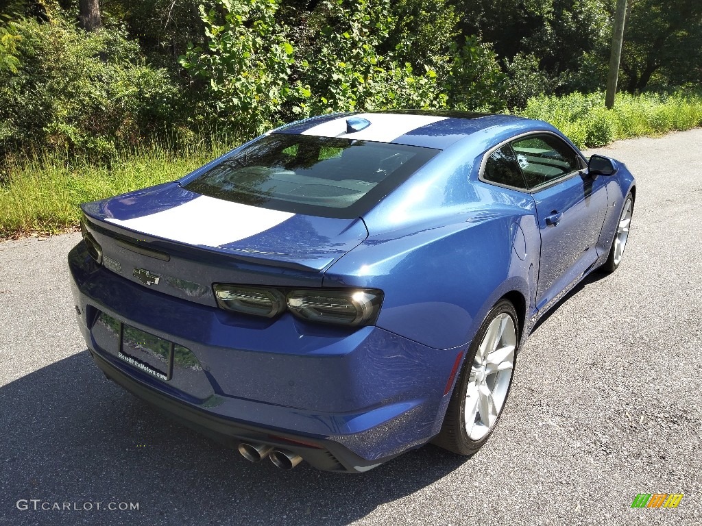 2019 Camaro LT Coupe - Riverside Blue Metallic / Ceramic White photo #7