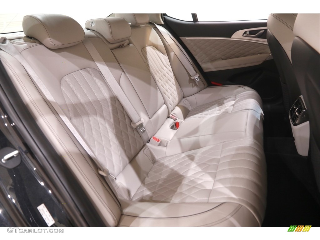 Black/Gray Interior 2019 Hyundai Genesis G70 RWD Photo #144895171