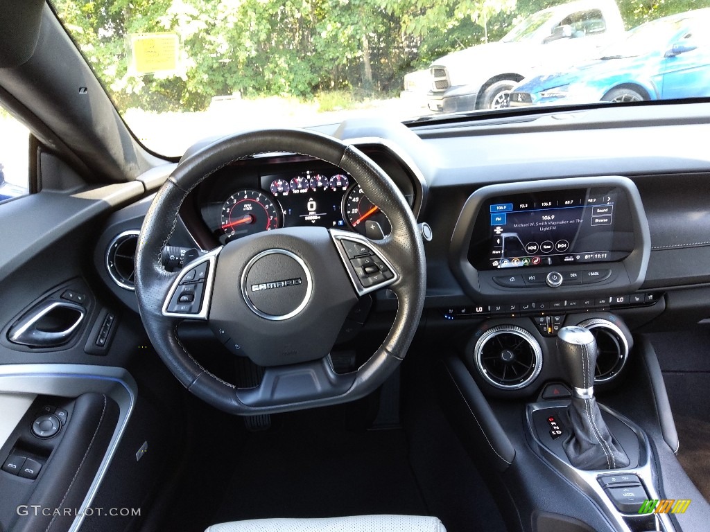 2019 Camaro LT Coupe - Riverside Blue Metallic / Ceramic White photo #16