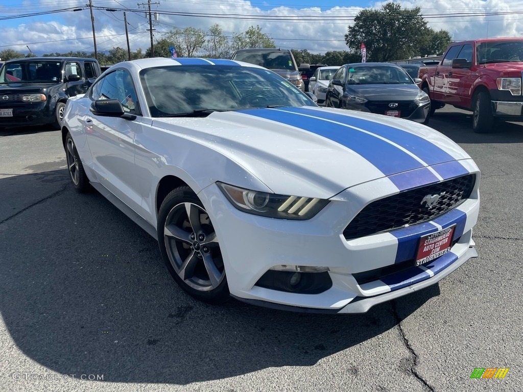 2015 Mustang V6 Coupe - Oxford White / Ebony photo #1