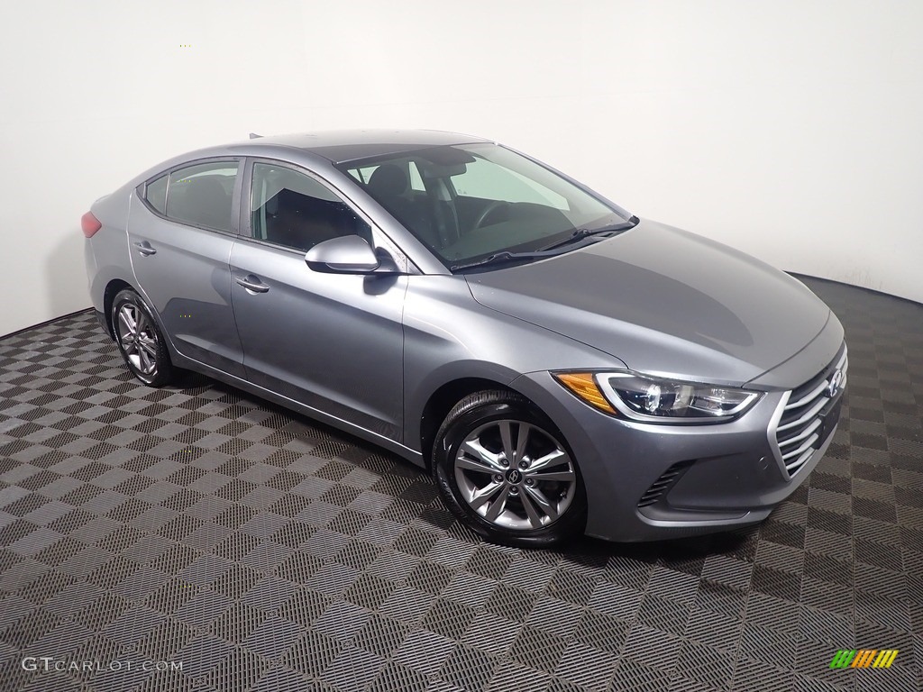 2018 Elantra SEL - Galactic Gray / Black photo #3