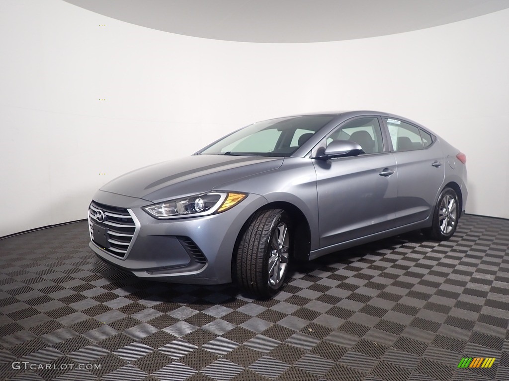 2018 Elantra SEL - Galactic Gray / Black photo #8