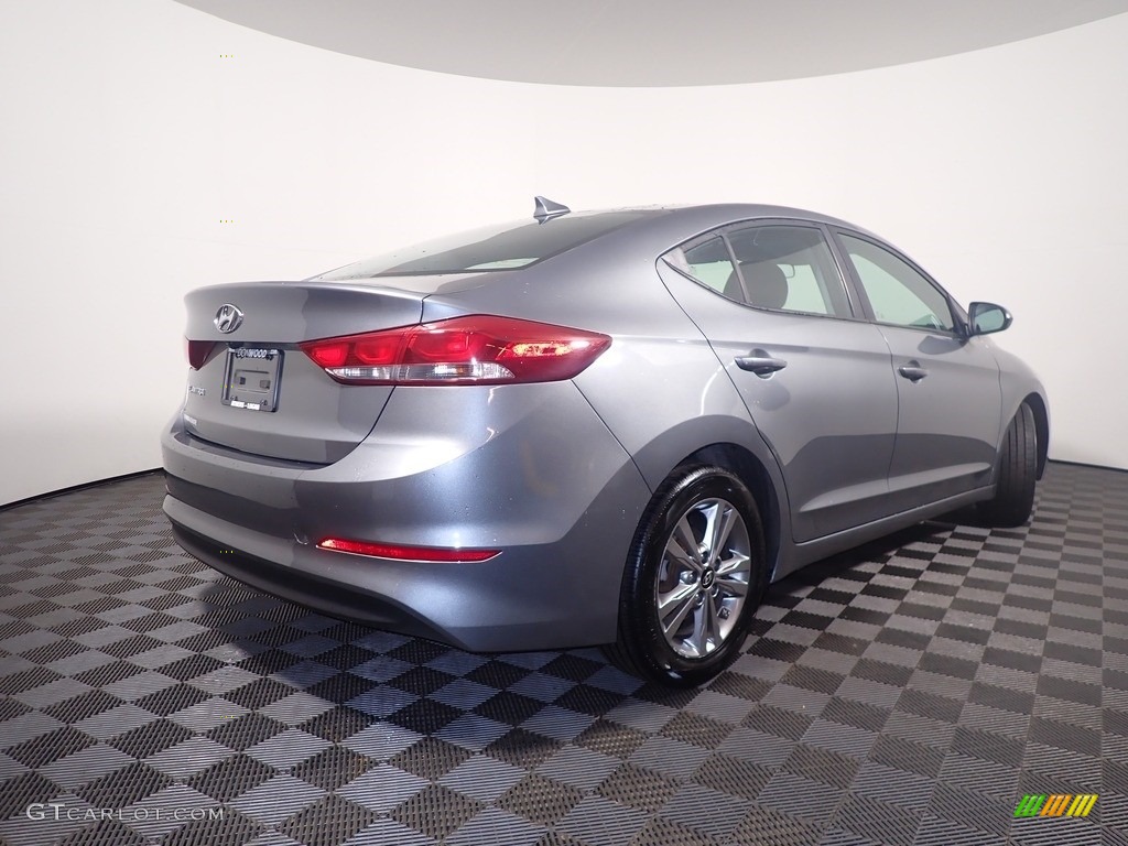 2018 Elantra SEL - Galactic Gray / Black photo #16