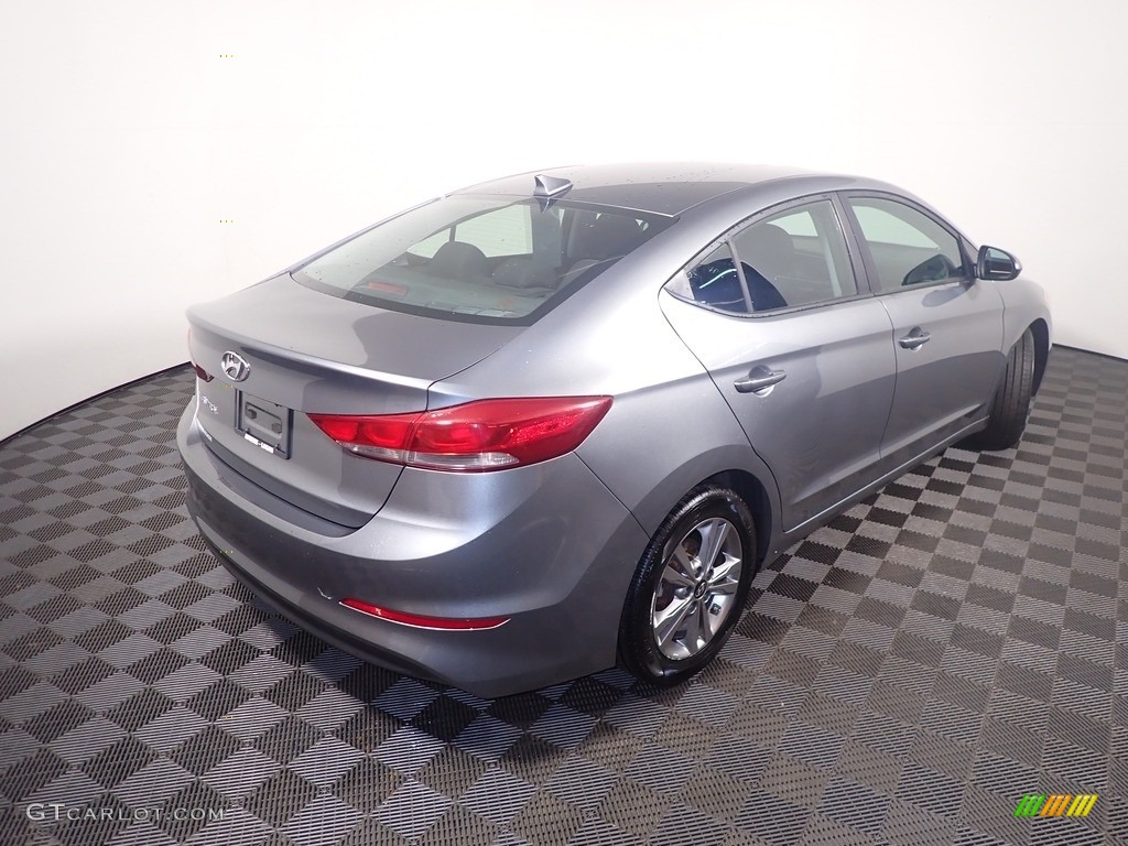 2018 Elantra SEL - Galactic Gray / Black photo #17