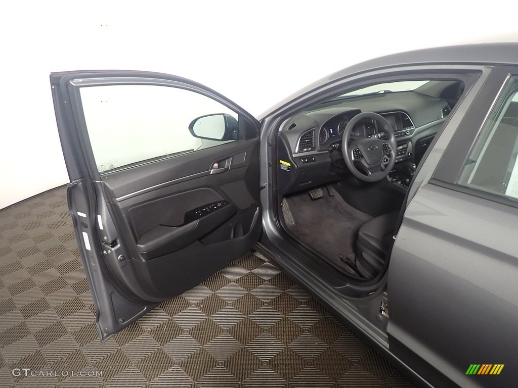 2018 Elantra SEL - Galactic Gray / Black photo #18