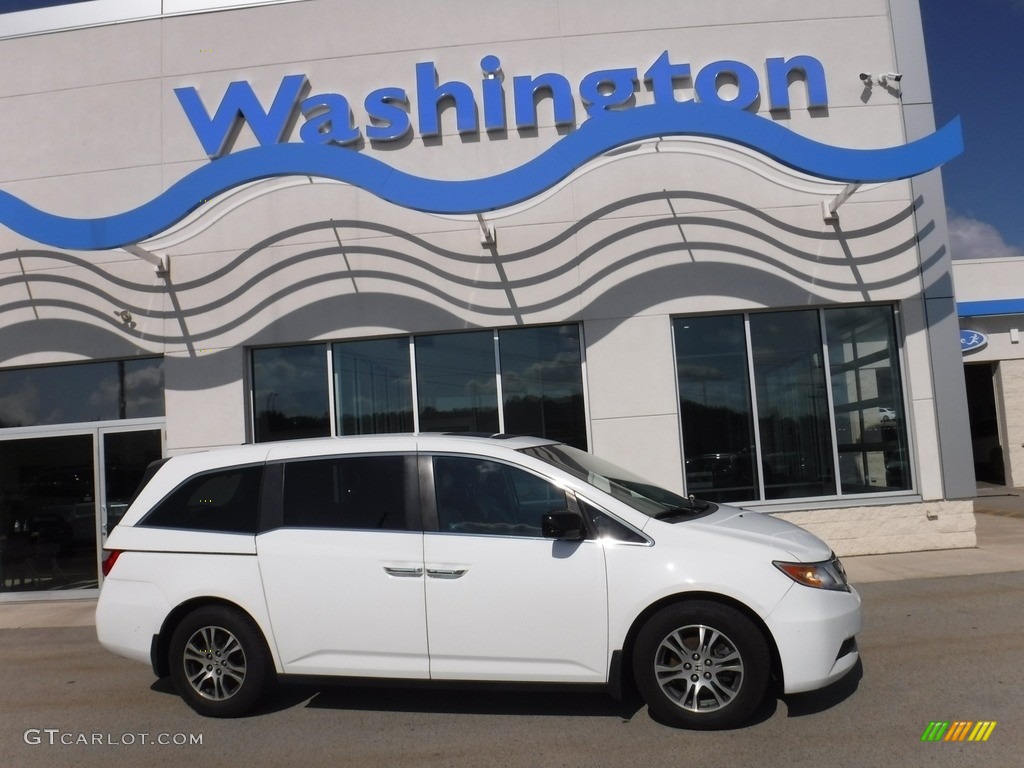 2012 Odyssey EX-L - Taffeta White / Beige photo #2