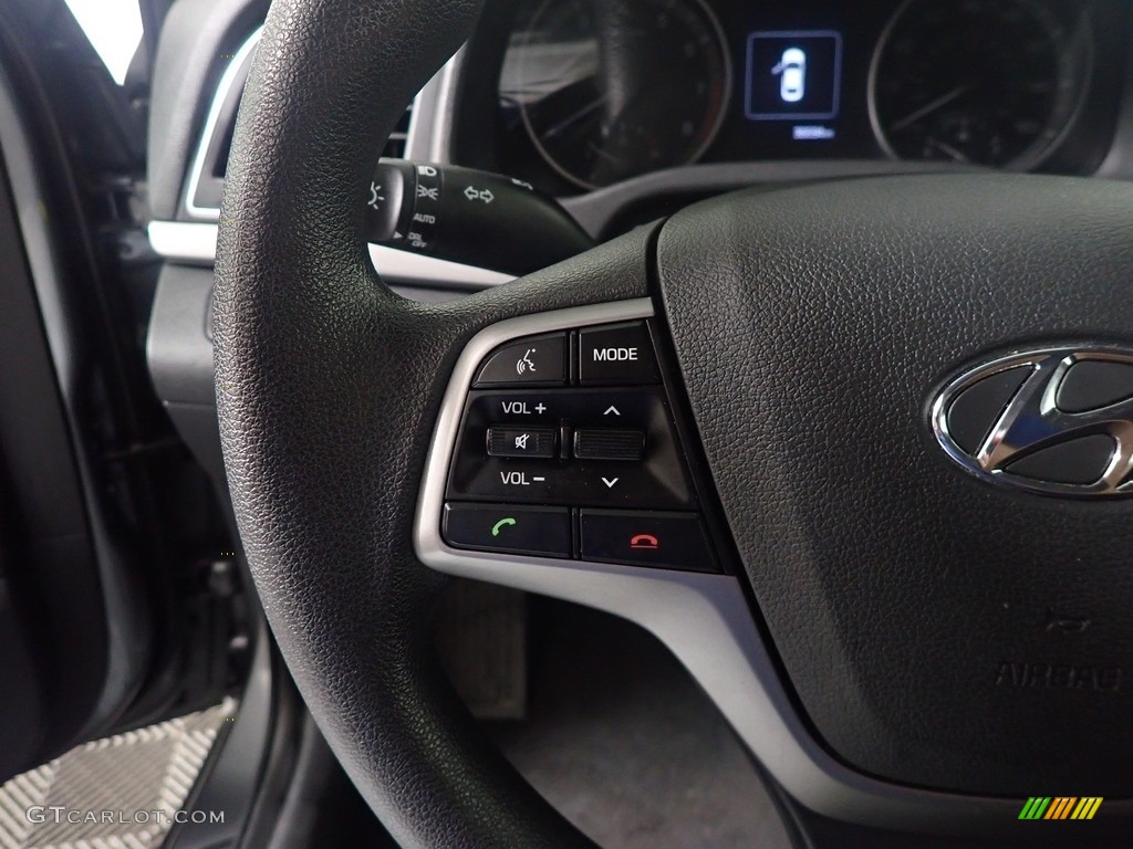 2018 Elantra SEL - Galactic Gray / Black photo #27