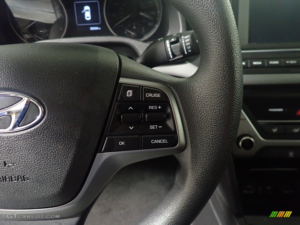 2018 Elantra SEL - Galactic Gray / Black photo #28