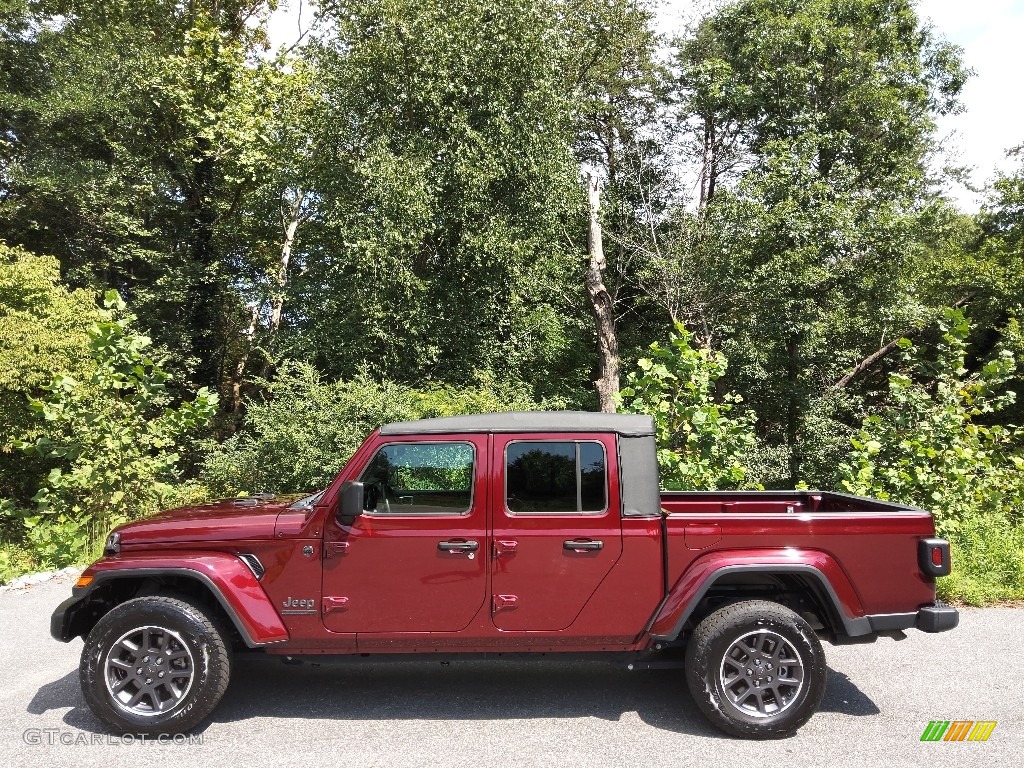 2021 Gladiator 80th Anniversary Edition 4x4 - Snazzberry Pearl / Black photo #1
