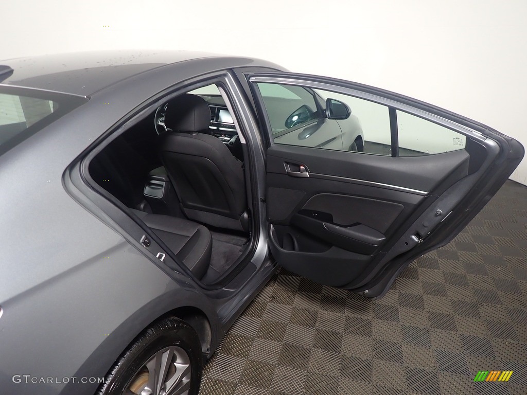 2018 Elantra SEL - Galactic Gray / Black photo #34