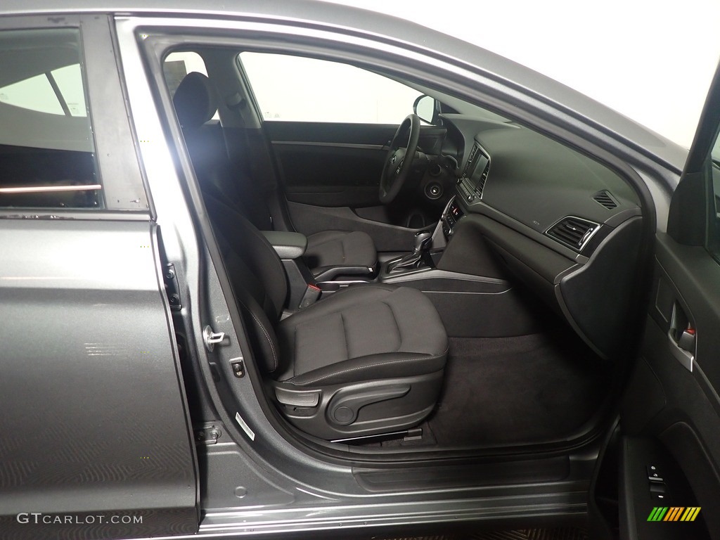 2018 Elantra SEL - Galactic Gray / Black photo #37