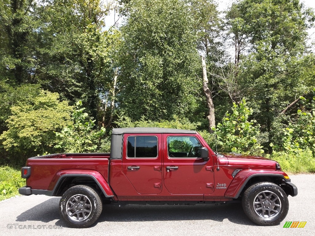 Snazzberry Pearl 2021 Jeep Gladiator 80th Anniversary Edition 4x4 Exterior Photo #144896617