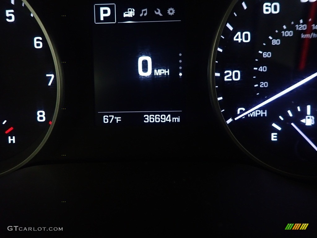 2018 Elantra SEL - Galactic Gray / Black photo #41