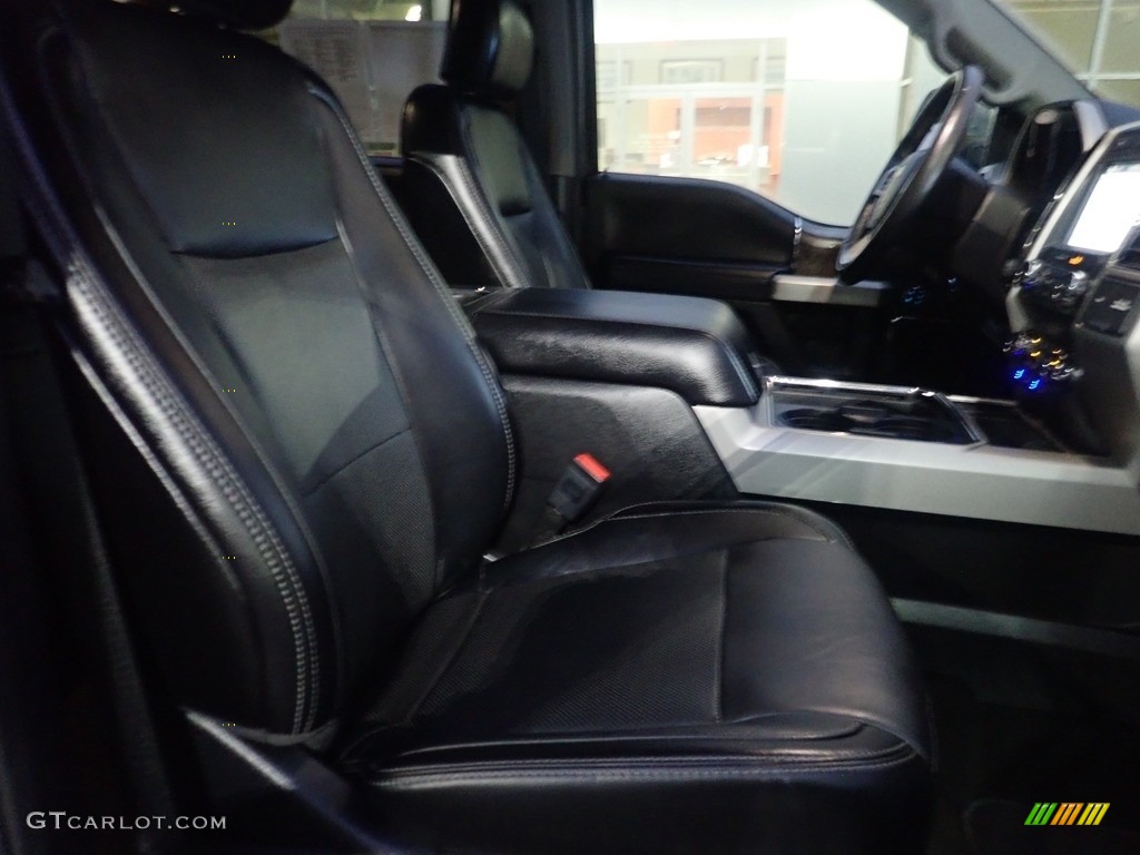 2019 F250 Super Duty Lariat Crew Cab 4x4 - Silver Spruce / Black photo #9