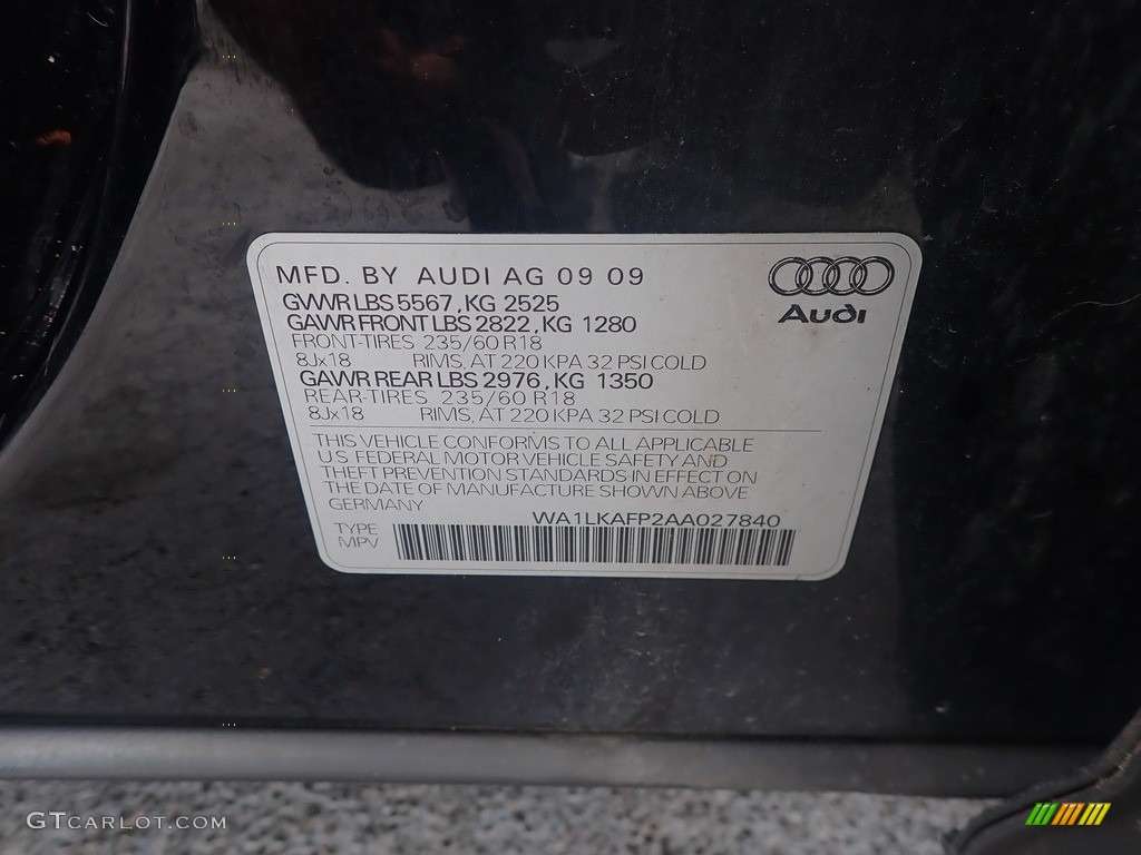 2010 Q5 3.2 quattro - Brilliant Black / Black photo #22