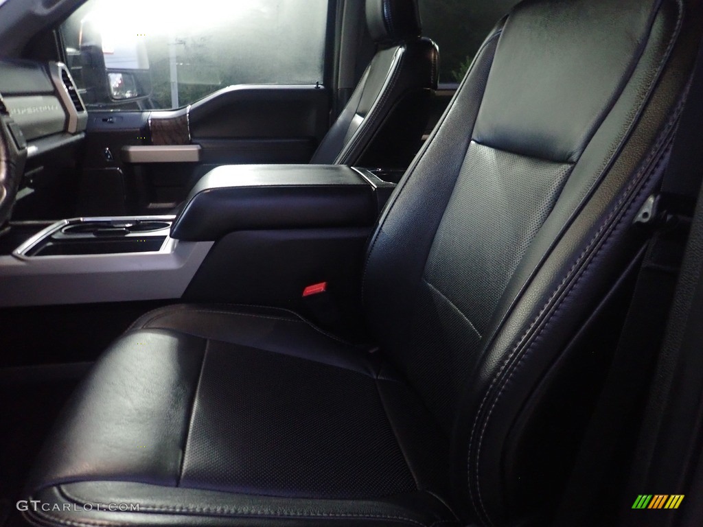 2019 F250 Super Duty Lariat Crew Cab 4x4 - Silver Spruce / Black photo #17