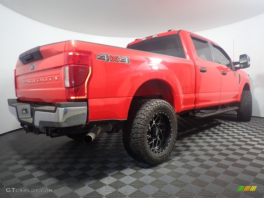 2022 F250 Super Duty XL Crew Cab 4x4 - Race Red / Medium Earth Gray photo #16