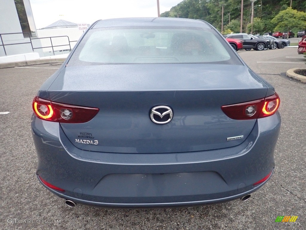 2022 Mazda3 Carbon Edition Sedan - Polymetal Gray Metallic / Red photo #3